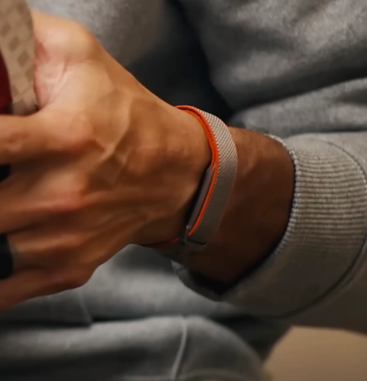 A screenless wearable on the wrist of Steph Curry.