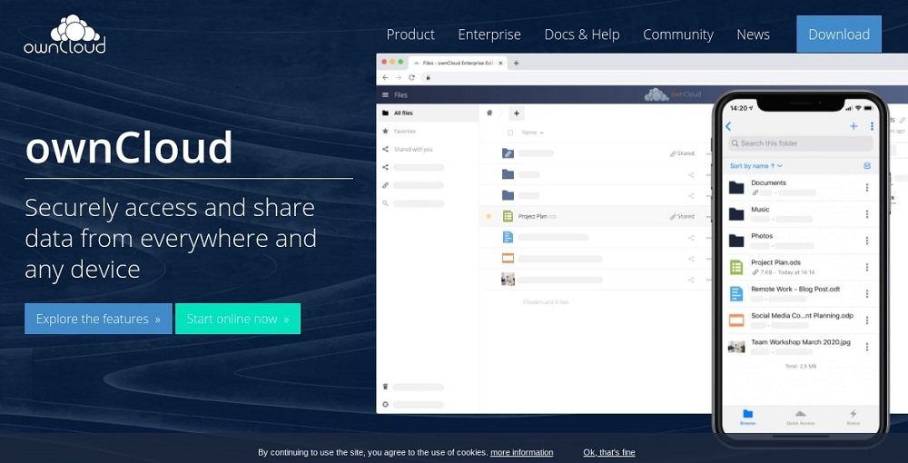 ��������� ����� ownCloud