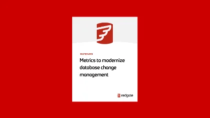 Whitepaper cover on a red background