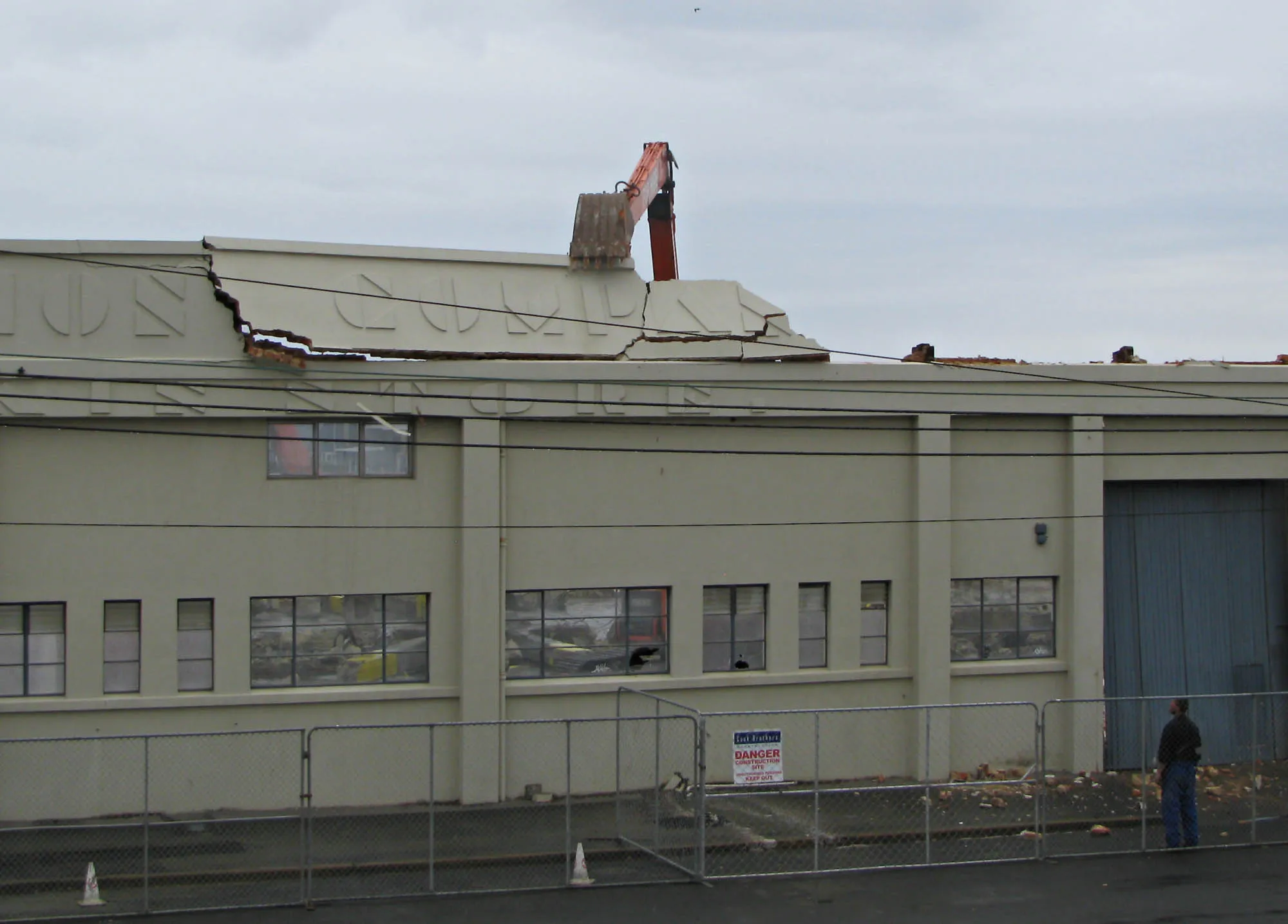 Shaw Savill & Albion wool and grain store, Parry Street, demolished 2011