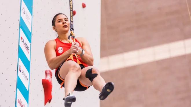 La escaladora Leslie Romero tras sus �xitos en la Copa de Europa y el Mundial