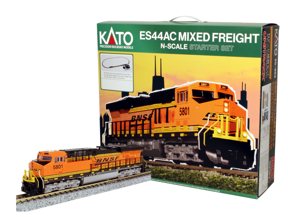 N ES44AC "Gevo" and Mixed Freight Starter set - BNSF
