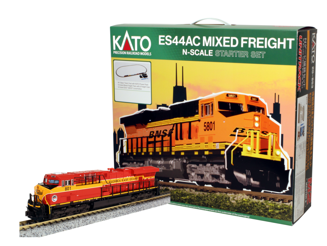 N ES44C4 "Gevo" and Mixed Freight Starter set - Florida East Coast