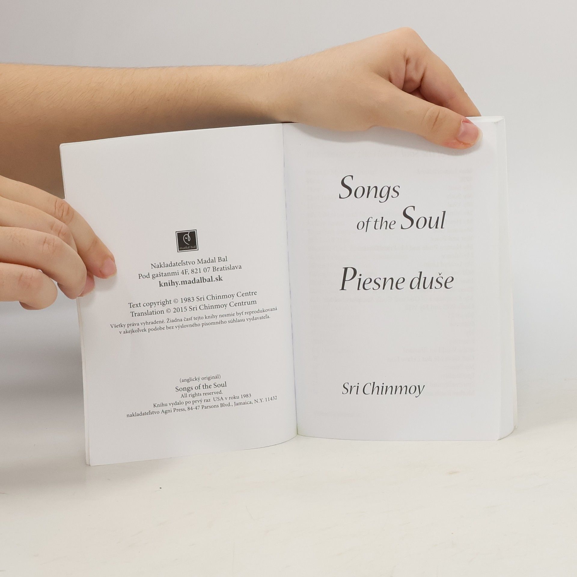 Chinmoy Kumar Ghose Songs of the Soul. Piesne duše