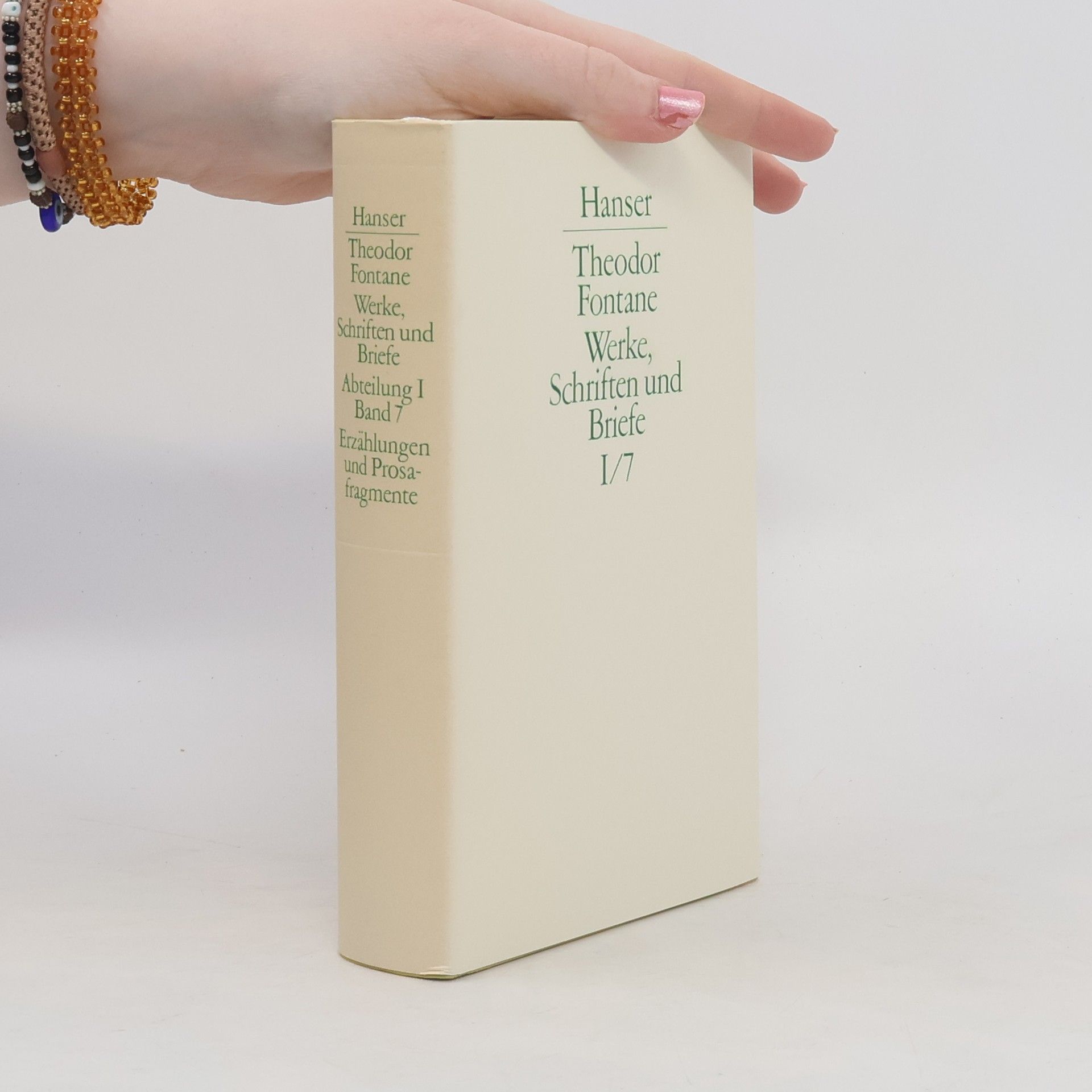 Theodor Fontane Werke, Schriften und Briefe I/7
