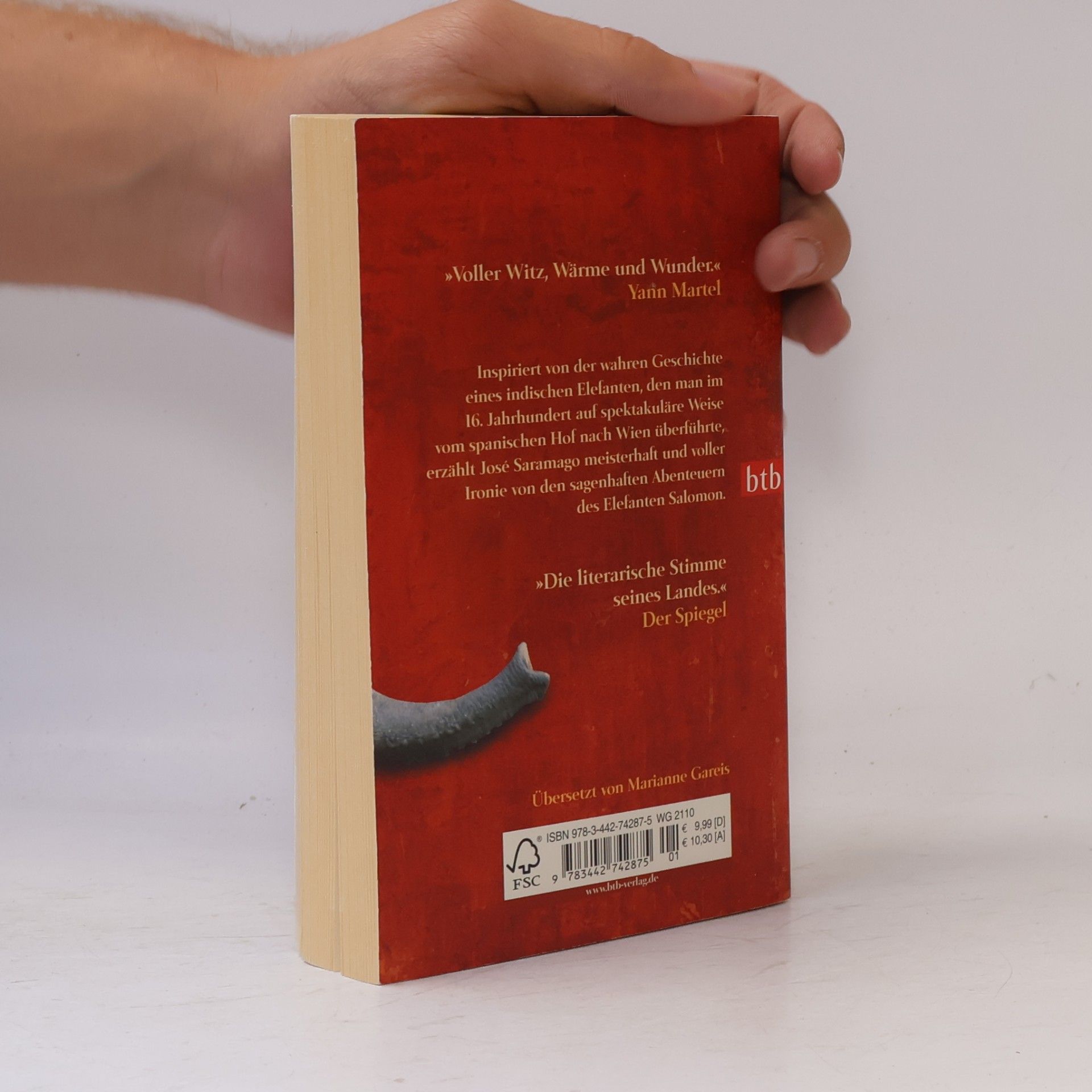 José Saramago Die Reise des Elefanten