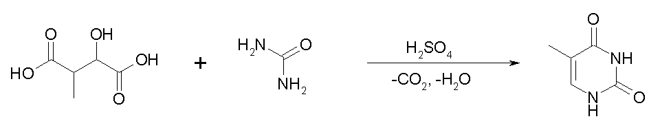 Synthese van thymine