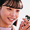 linky: Rinne smiling as she holds a chemy card. (Gotchard: Rinne - Card)