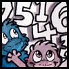 jjhunter: Anthropomorphized numbers 4 and 5 are having too much fun (statistics)
