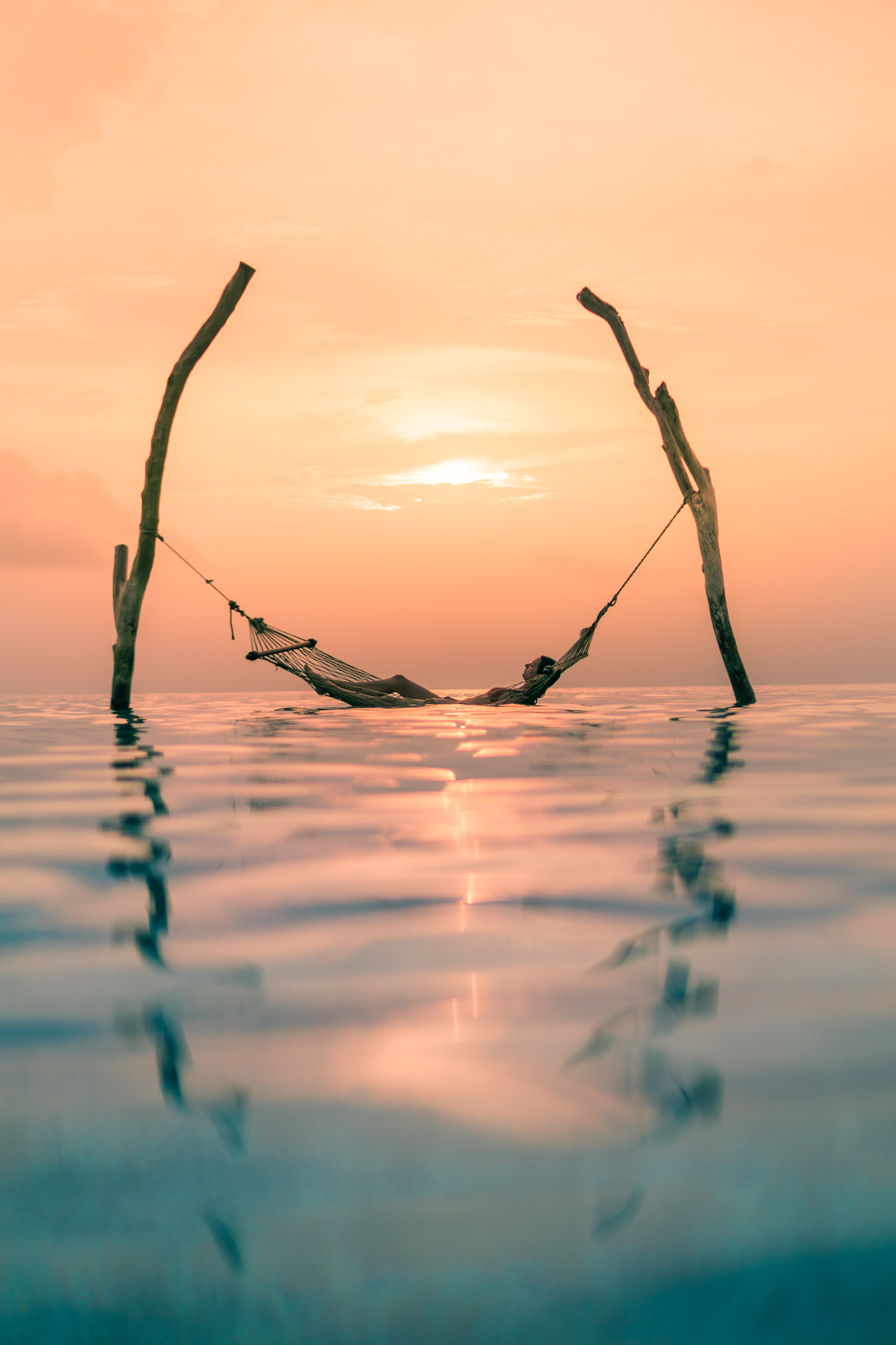 person on hammock