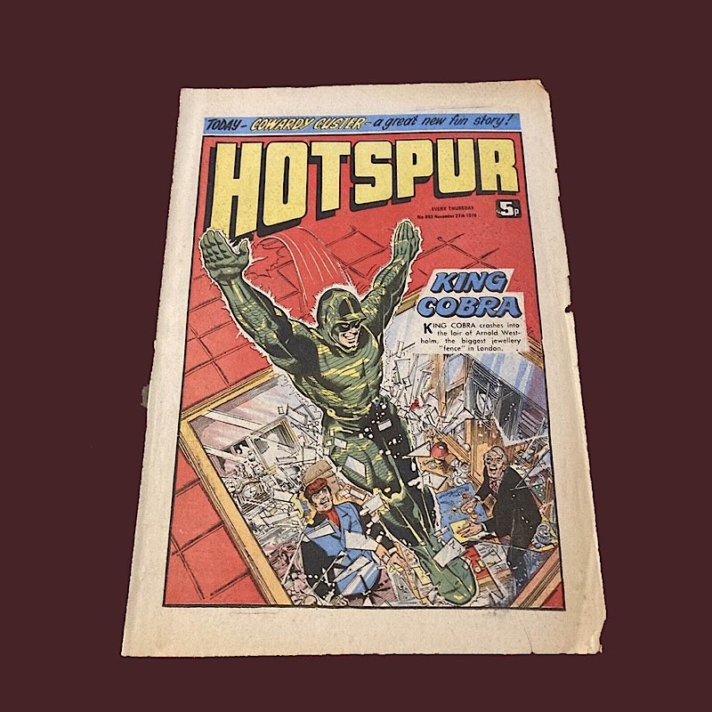 The Hotspur No. 893 Cover Dated November 27th 1976 - cover by Ron Smith