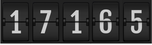 counter digits 17165