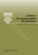 Cahiers de géographie du Québec