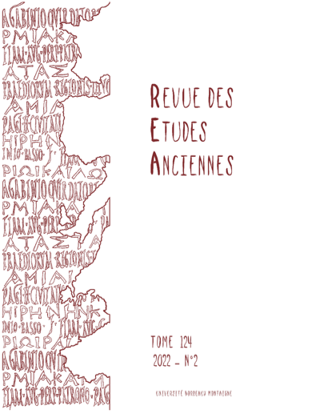 Revue des Études Anciennes