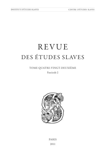 Couverture fascicule