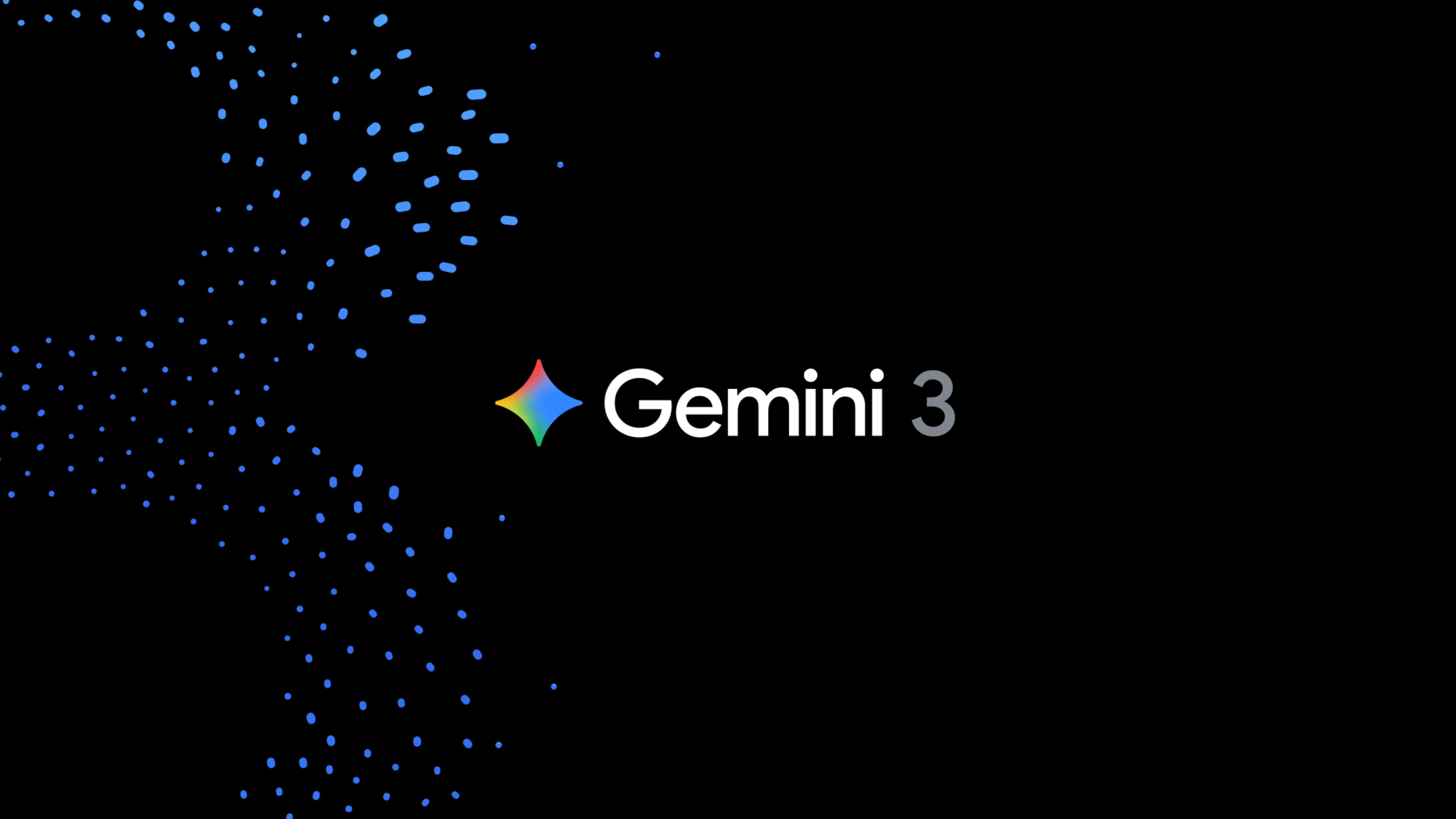 The Google Gemini 3 promotional image.