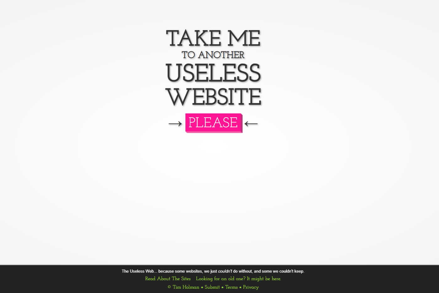 This website is a rabbit hole of pure internet nonsense