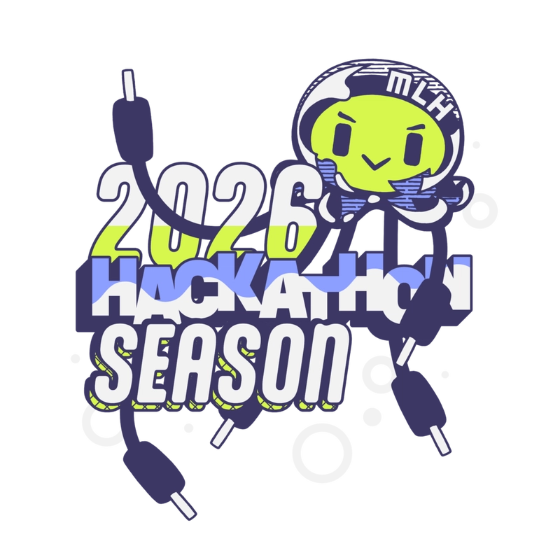 A Jellyfish with jumper cables as limbs, with the text 2026 Hackathon Season